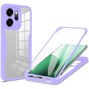Techsuit Калъф за Oppo Reno14 F / Reno14 FS 5G - Techsuit - ColorVerse 360 Series + Screen Protector - Лилав