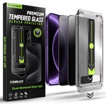 Techsuit Поверителен стъклен протектор Techsuit TitanGlass FullCover (2 броя в комплект) - iPhone 18 Pro - Черен (KF2366326)