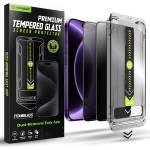 Techsuit Поверителен стъклен протектор Techsuit TitanGlass FullCover (2 броя в комплект) - iPhone 18 Pro - Черен