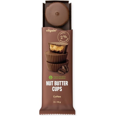 Vilgain Nut Butter Cups Bio kávovo-orieškové maslo 39 g