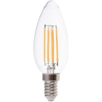 V-TAC LED filament sviečka E14 4W, Neutrálna biela 4000 4500K