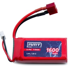 RMT Models Li-Pol 1600 mAh 7,4V 30C T-Dean