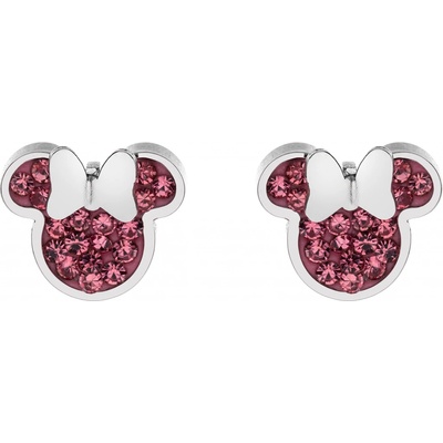 Disney oceľové kôstky so zirkónmi Minnie Mouse E600177RPL-B.CS