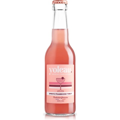 Yoleau Raspberry & Timut Pepper Spritz nealko koktejl 0,0 % 0,25 l (holá láhev)