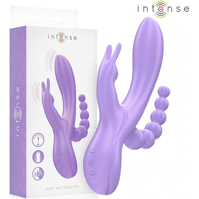 Intense miko triple vibrator rabbit & stimulator & anal 7 vibrations purple