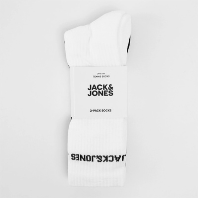 Jack and Jones Чорапи Jack and Jones Men's Basic Crew Socks - White