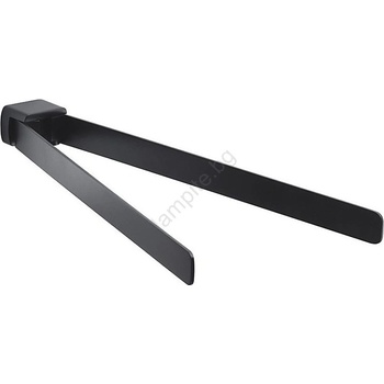 Gedy - Стенен въртящ се закачалка за кърпи PIRENEI 36 см мат черен (SH0112)