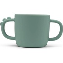 Done by Deer silikónový hrnček s uškami Peekaboo Croco 170 ml modrý