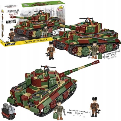 COBI 3124 II WW PzKpfw VI Tiger Ausf E, 2v1, 1:35, 870 kostek