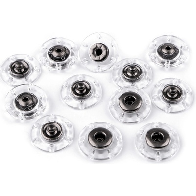 Prima-obchod Designové patentky / druky Ø 18; 20; 25 mm, barva 4 (18 mm) transparent černý nikl