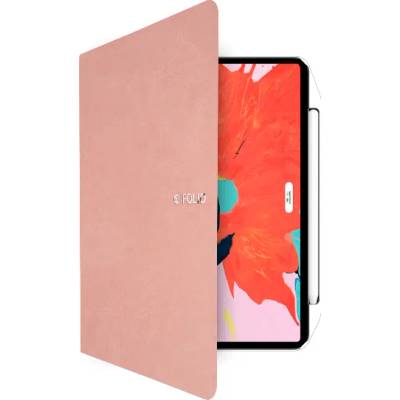 SwitchEasy CoverBuddy Folio Lite - кожен кейс с поставка и отделение за Apple Pencil 2 за iPad Pro 11 (2020) (розов)
