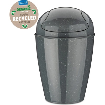 Koziol Кош за отпадъци с люлеещ капак DEL S 5л, естествено сив, Koziol (KOZ1402120)