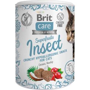 Brit care Снек за котки Суперплодове Инсекти Хипоалергенен 100 г