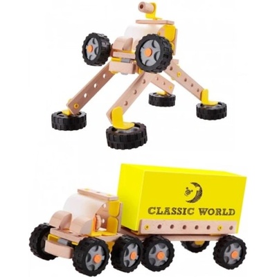 Classic World Дървен конструктор Камион - Робот