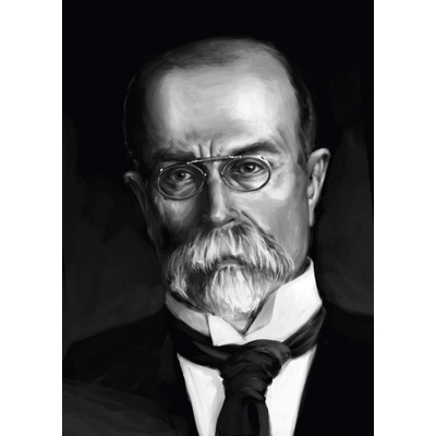 T. G. Masaryk - reprodukce kresby