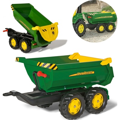 Rolly Toys Príves John Deere Rolly Halfpipe dvojnápravový vyklápací zelený