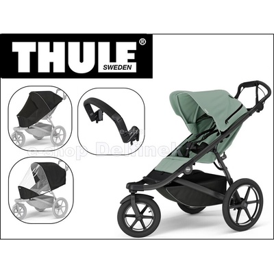 Thule Urban Glide 3 + madlo + pláštěnka + moskytiera 2024 MIST GREEN