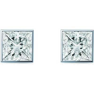 SAVICKI Náušnice Pure biele zlato, diamanty PURE-K-PR-009-DIA-B