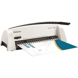 Fellowes 5227901 Starlet 2+ ръчна машина за подвързване на спирали за пластмасови подвързии 120 листа (5227901)