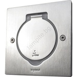 Legrand 89700 - Рамка за подов контакт PLATINUM 2M IP44 неръждаем (SM89700)
