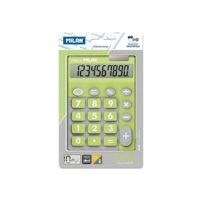 MILAN Calculator Milan DUO 14, 5 x 10, 6 x 2, 1 cm Green