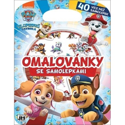 Tvarované omalovánky se samolepkami Tlapková patrola