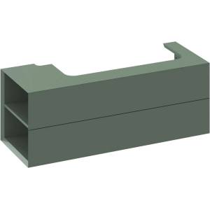 RAVAK Lite - Шкаф за мивка 120x45x43 см, 2 чекмеджета, Сив Green X000001882 (X000001882)