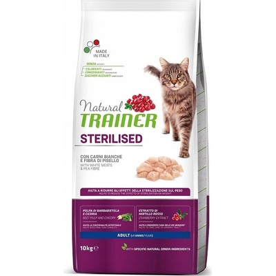 Trainer Natural kuracie mäso pre sterilizované mačky 10 kg