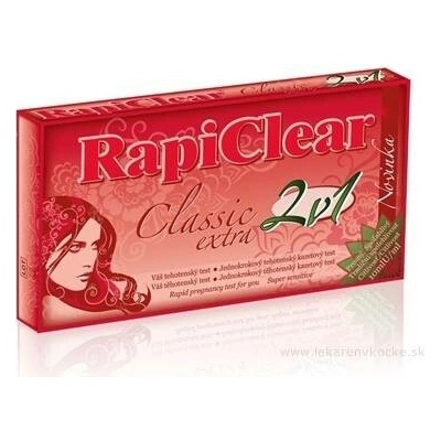 RapiClear Classic Extra 2v1 těhotenský test 1 x 2 ks