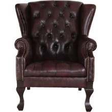 indickynabytek Chesterfield Chester z pravé hovězí kůže new red