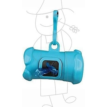 Trixie Pouzdro plast, sáčky na exkrementy KOST modrá