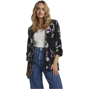 PIECES Сако Pieces Boss 3/4 Printed blazer - Multicolor (Black / Aop Flower)