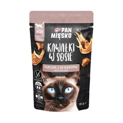 Pán Miesko Kúsky v omáčke Kurča s prepeličkou 85 g