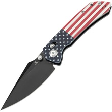 Tenable Knives Fenrir Black Stonewashed Nitro V,Jade G10 with American Flag T1034V9