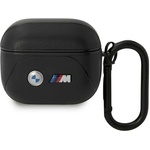 BMW Кейс BMW BMA322PVTK за AirPods 3, черен / черен, Leather Curved Line (3666339089559)
