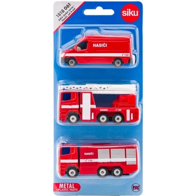 SIKU set hasičská sada 3 aut