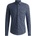 HUGO BOSS Men's P-Roan-Kent-C1-233 Patterned Long-Sleeve Shirt - Dark Blue 404