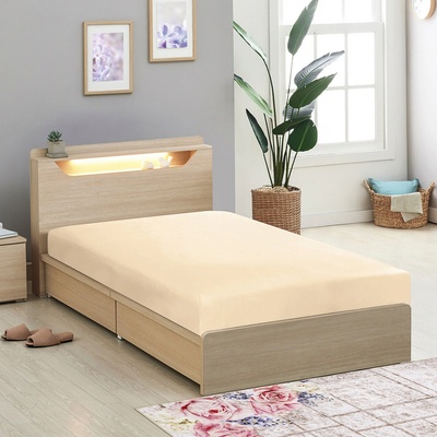 Bellatex napínací plátěné prostěradlo s gumou béžové 90x200 – Zboží Dáma