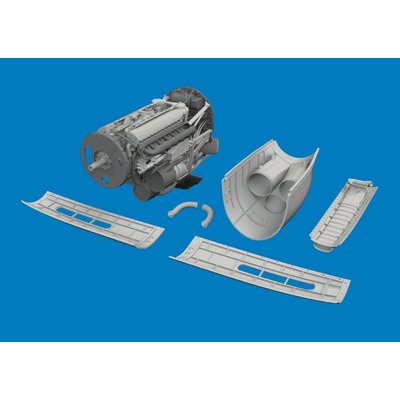 P-40K engine PRINT 1/48 recommended for EDUARD
