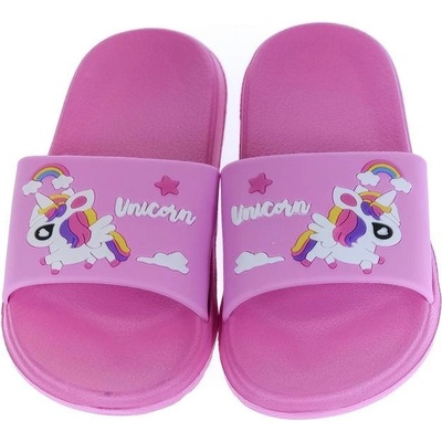 detské ružové šľapky UNICORN
