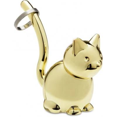 Umbra stojánek na prstýnky Zoola Cat zlatý
