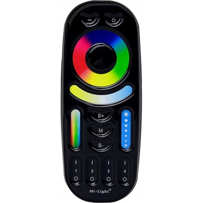 MiBoxer FUT092-B Dálkový Ovladač pro LED pásky RGB/CCT, 4 zóny, černý, 2.4G