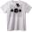 NOONEBRAND Тениска Черен кръгов емблем - 4XL, White
