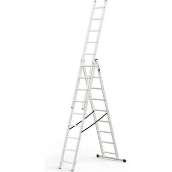 Image 1 of Стълба алуминиева 3x9 стъпала Multisystem 150кг (3513655)