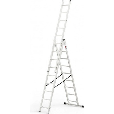 Стълба алуминиева 3x9 стъпала Multisystem 150кг (3513655)