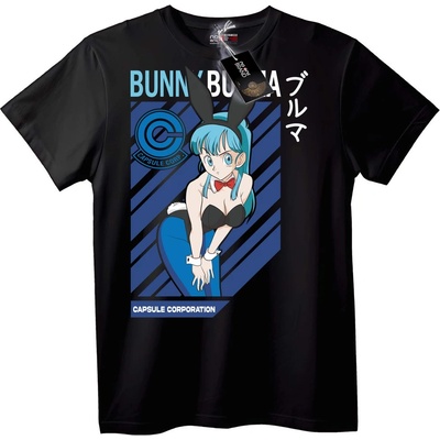 NOONEBRAND Тениска Bulma Заек Аниме - 7XL, Black