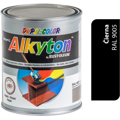 Rust Oleum Alkyton Lesklá R9005 čierna 250ml