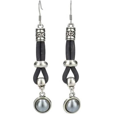 Gilles Costa dámské korkové náušnice GREY VINTAGE 21245