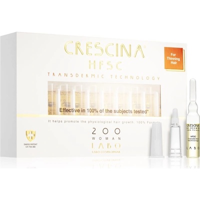 Crescina Transdermic 200 Re-Growth péče pro podporu růstu vlasů 20 x 3,5 ml