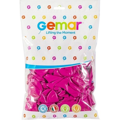 GODAN Balonky FUCHSIA tmavě růžové 26 cm pastelové